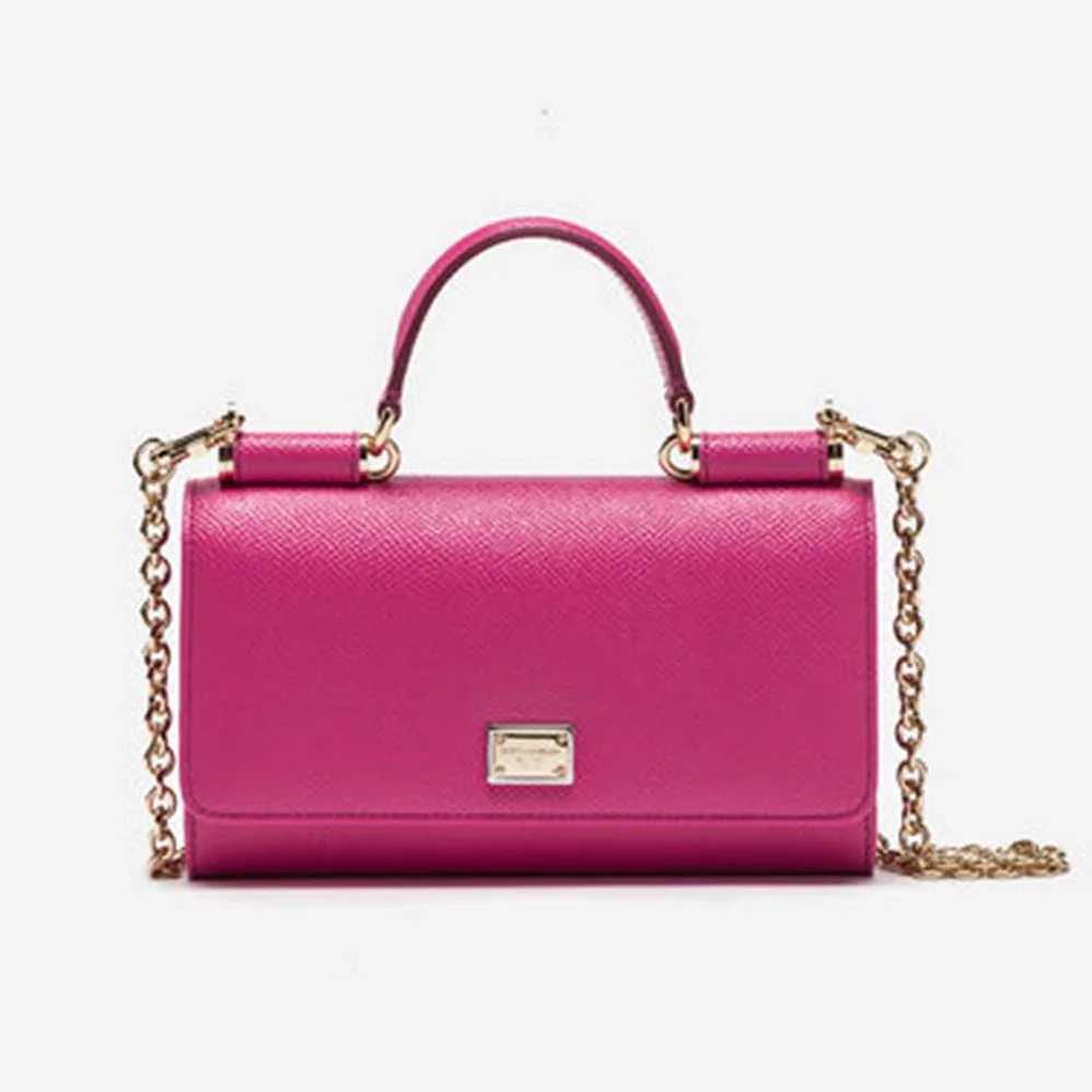Dolce Gabbana D&G Min Von Bag in Dauphine Leather for Women Dolce Gabbana D&G Min Von Bag in Dauphine Leather for Women