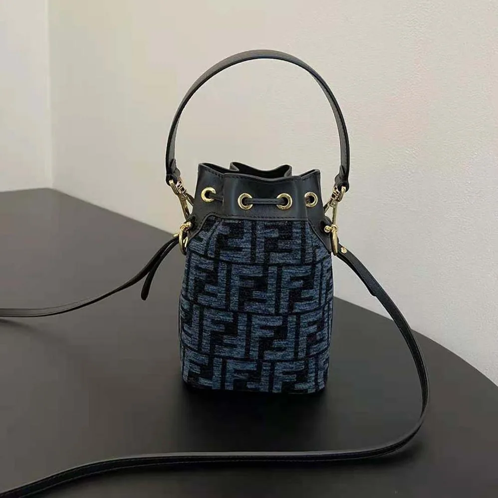 Fendi Mon Tresor Blue Tapestry Fabric Mini for Women in Bag Fendi Mon Tresor Blue Tapestry Fabric Mini for Women in Bag