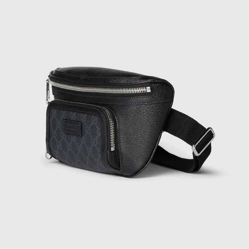 Gucci GG Supreme Medium Belt Bag Black / Gucci GG Supreme Medium Belt Bag Black /