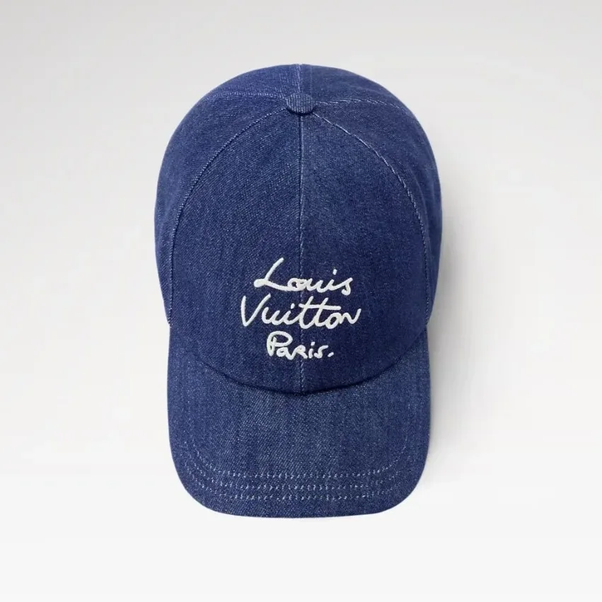 Louis Vuitton LV Script Cap Denim Blue