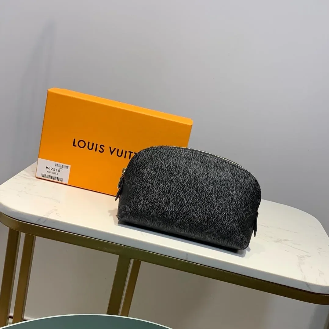Louis Vuitton Cosmetic Pouch PM Monogram Eclipse Canvas