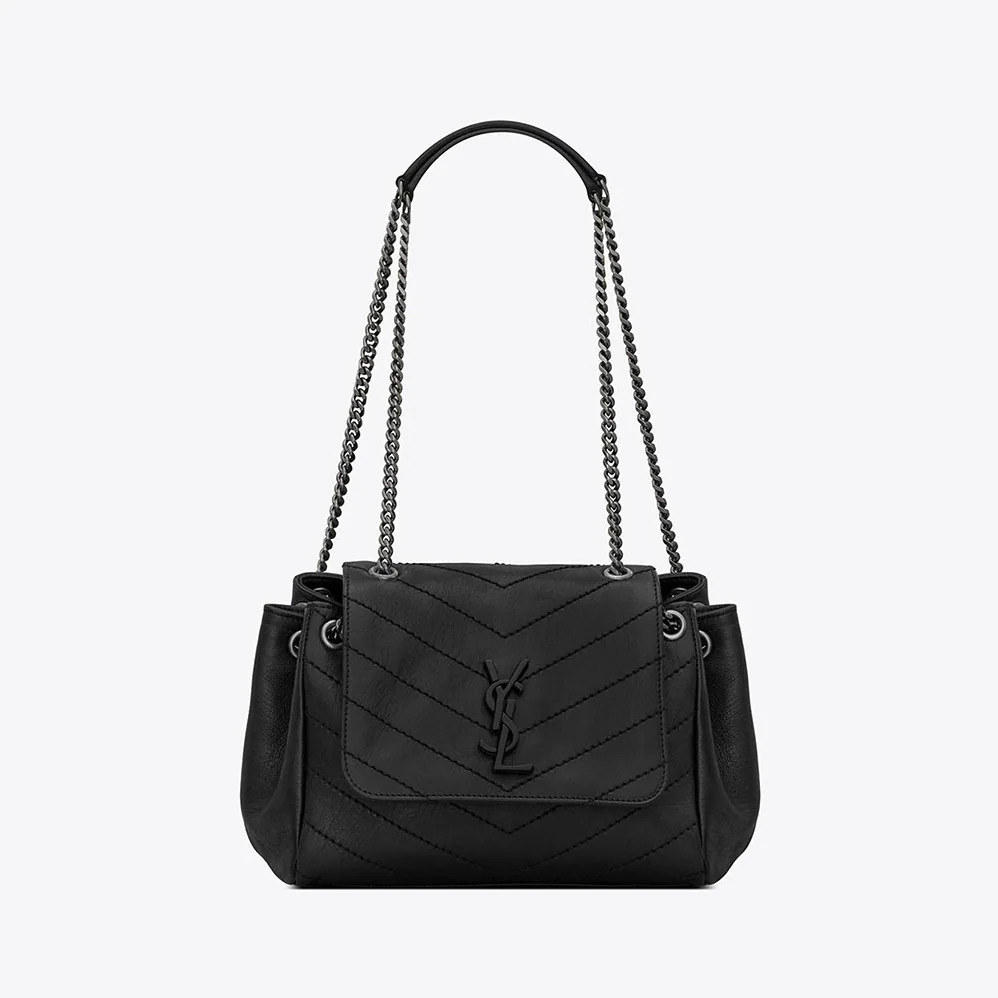 Saint Laurent YSL Nolita Small Bag Vintage Leather for Women in Black