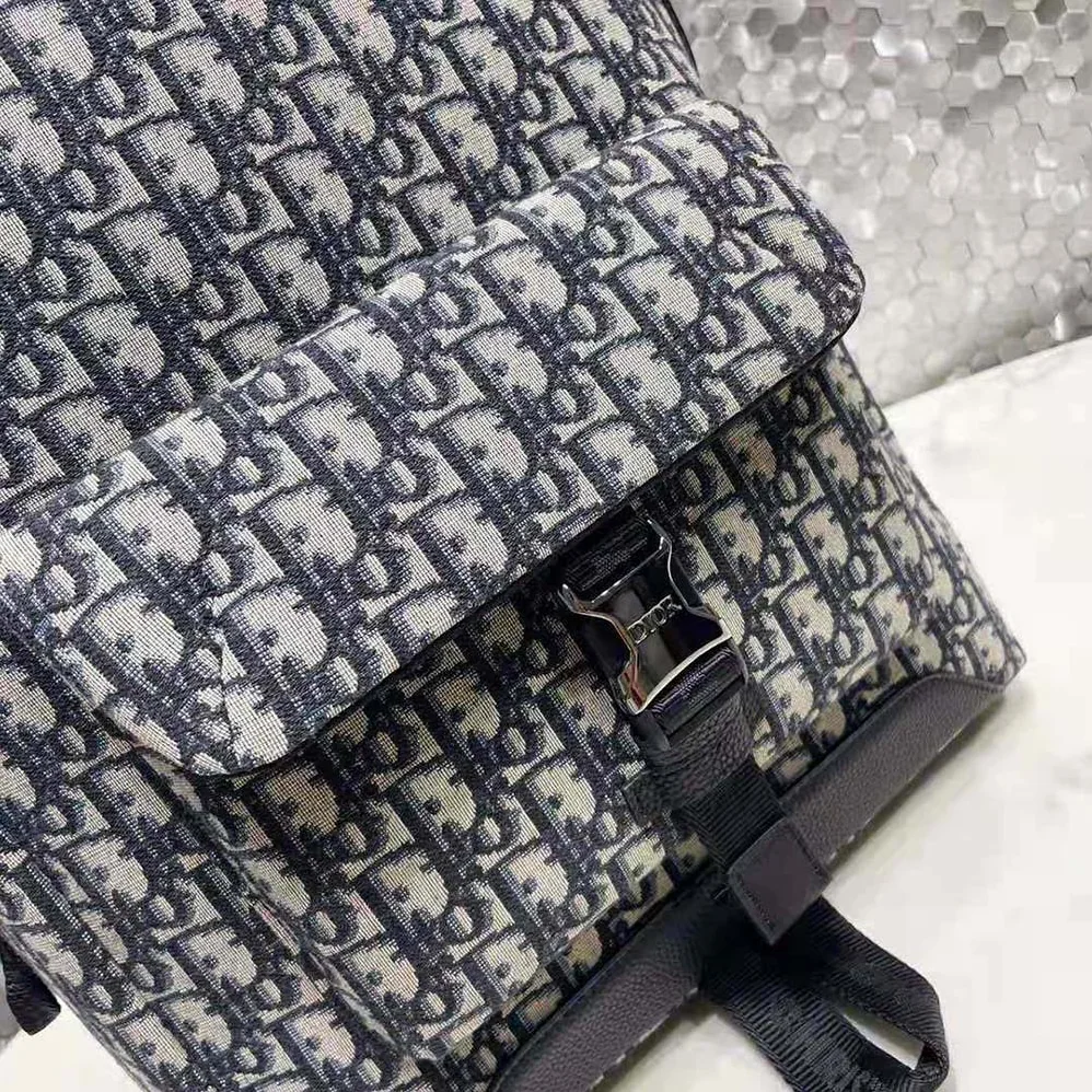 Dior Explorer Backpack Beige and Black Dior Oblique Jacquard for Men Dior Explorer Backpack Beige and Black Dior Oblique Jacquard for Men