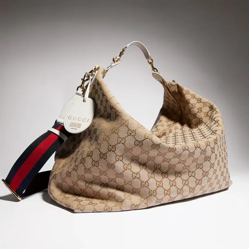 Gucci Brera Large Crossbody Bag / Sand/ Dark Brown Gold Hardware A00B49 FAFV9 9664 Gucci Brera Large Crossbody Bag / Sand/ Dark Brown Gold Hardware A00B49 FAFV9 9664