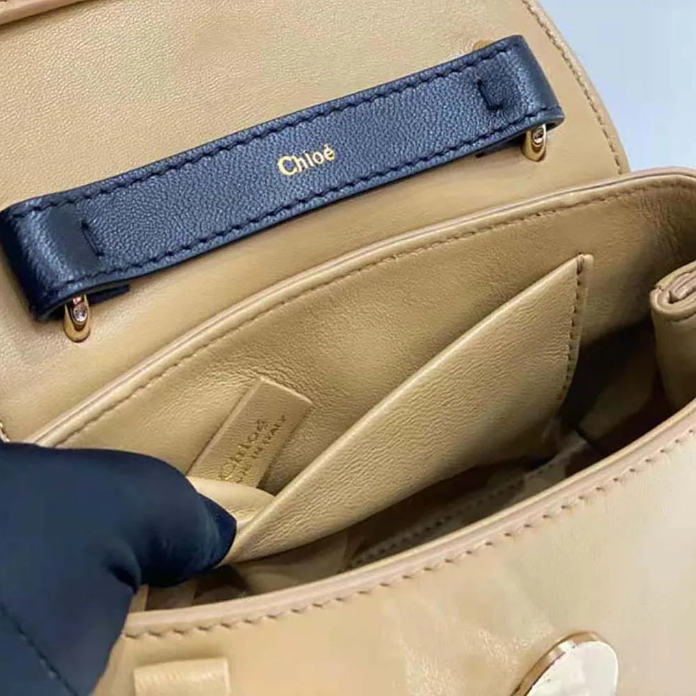 Chloé Penelope Mini Soft Shoulder Bag for Women in Brown