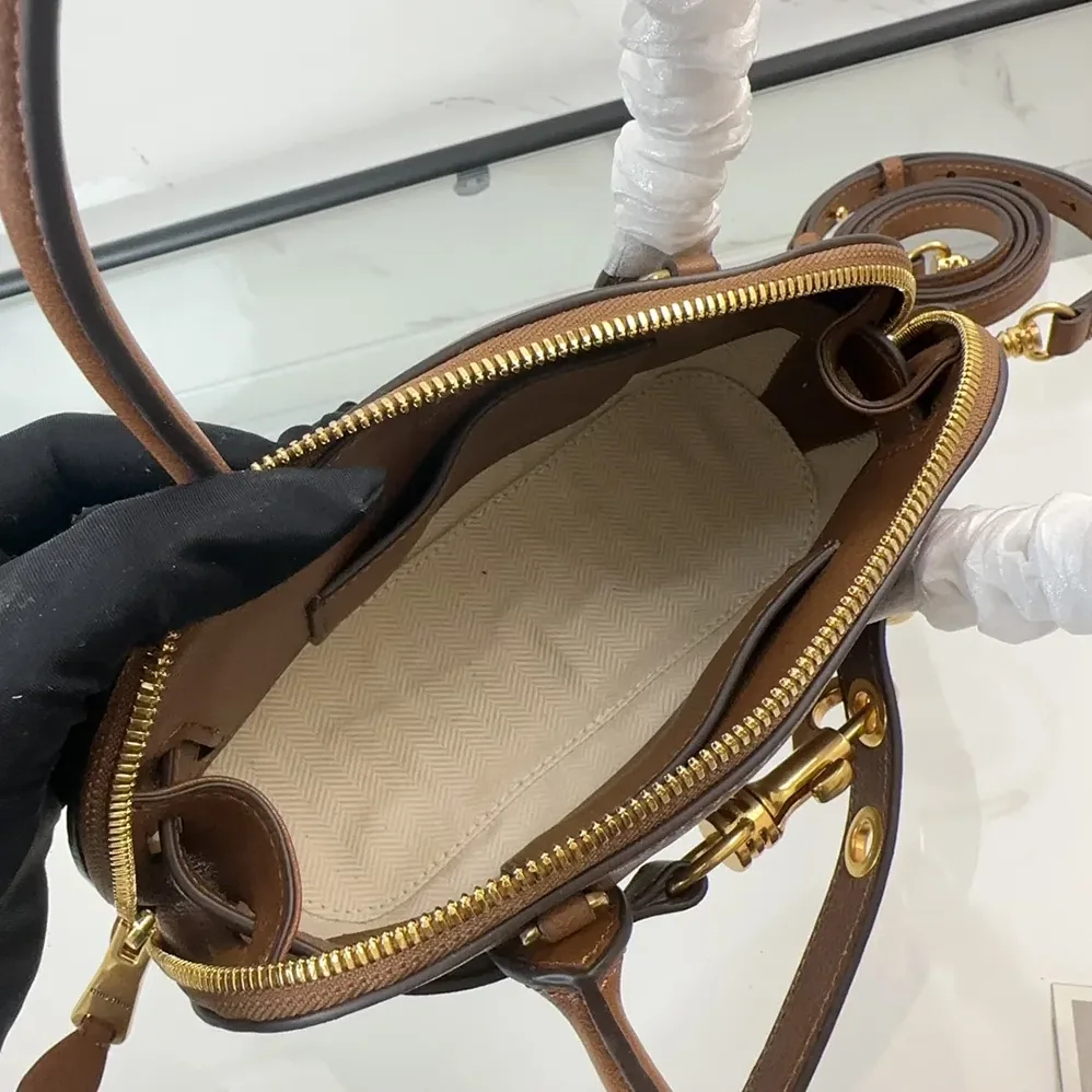 Miu Miu Aventure Nappa Leather Top-handle Bag for Women in Brown Miu Miu Aventure Nappa Leather Top-handle Bag for Women in Brown