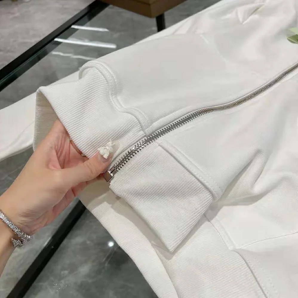 Burberry Heart Motif Cotton Hooded Top for Women in White