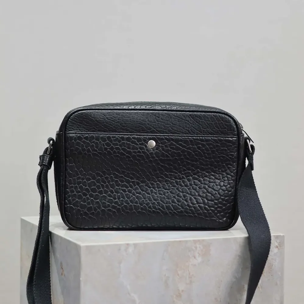 Saint Laurent YSL City Saint Laurent Camera Bag in Grained Leather for Unisex in Black