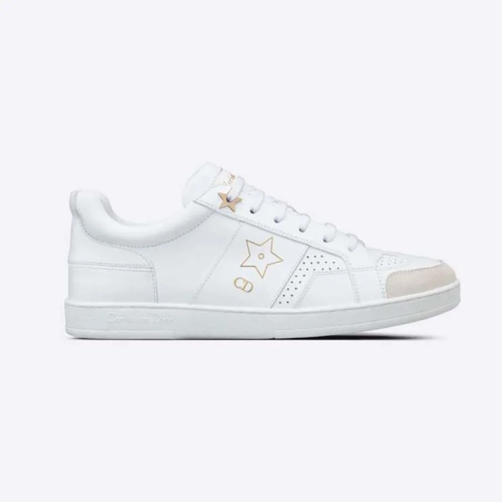 Dior Star Sneaker White Calfskin and Suede for Unisex Dior Star Sneaker White Calfskin and Suede for Unisex