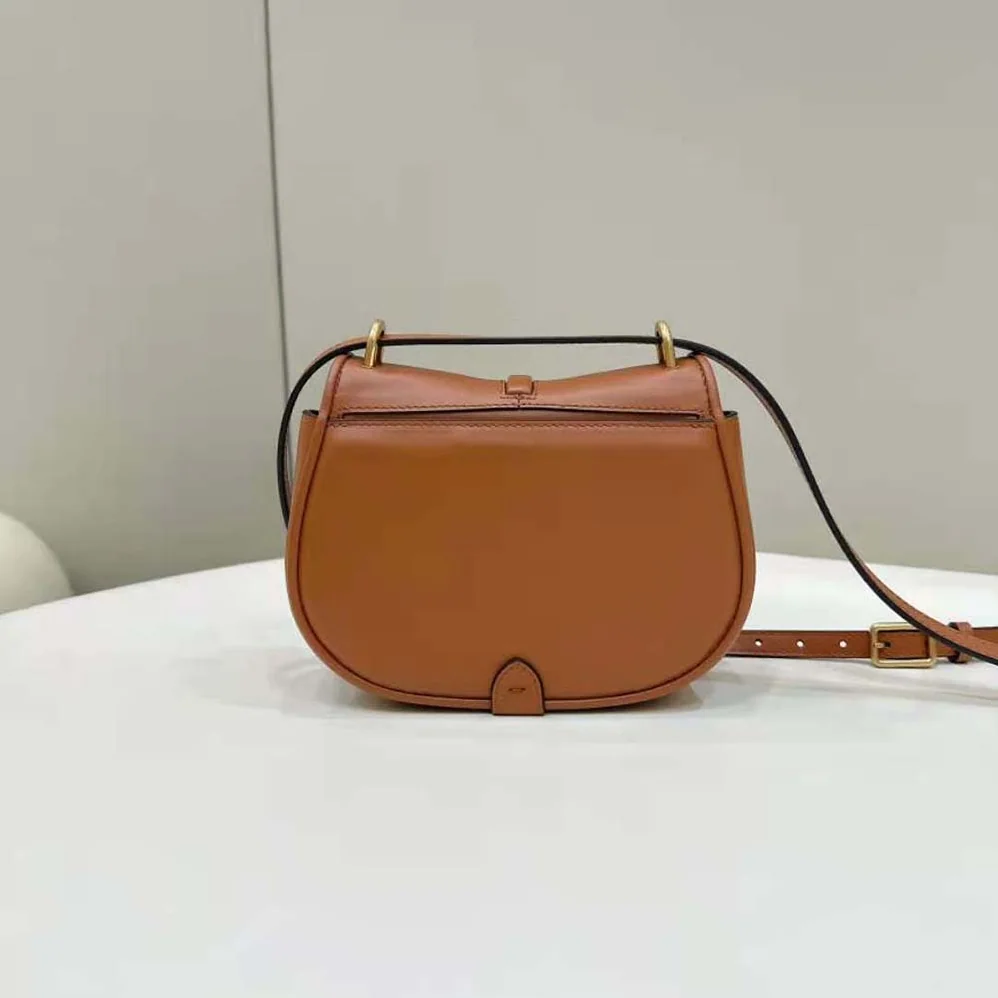 Fendi C'mon Mini Brown Leather Bag for Women Fendi C'mon Mini Brown Leather Bag for Women