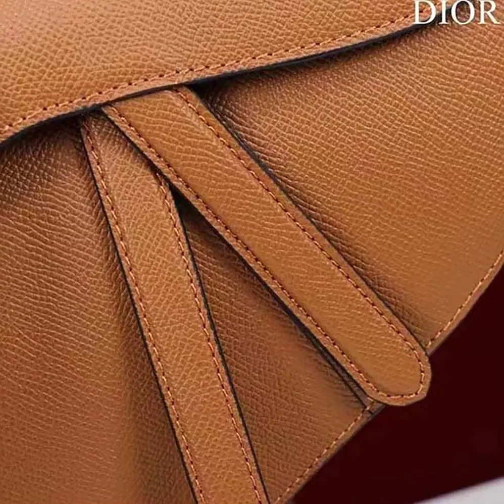 Dior CD Saddle Bag Strap Golden Saddle Grained Calfskin for Women Dior CD Saddle Bag Strap Golden Saddle Grained Calfskin for Women
