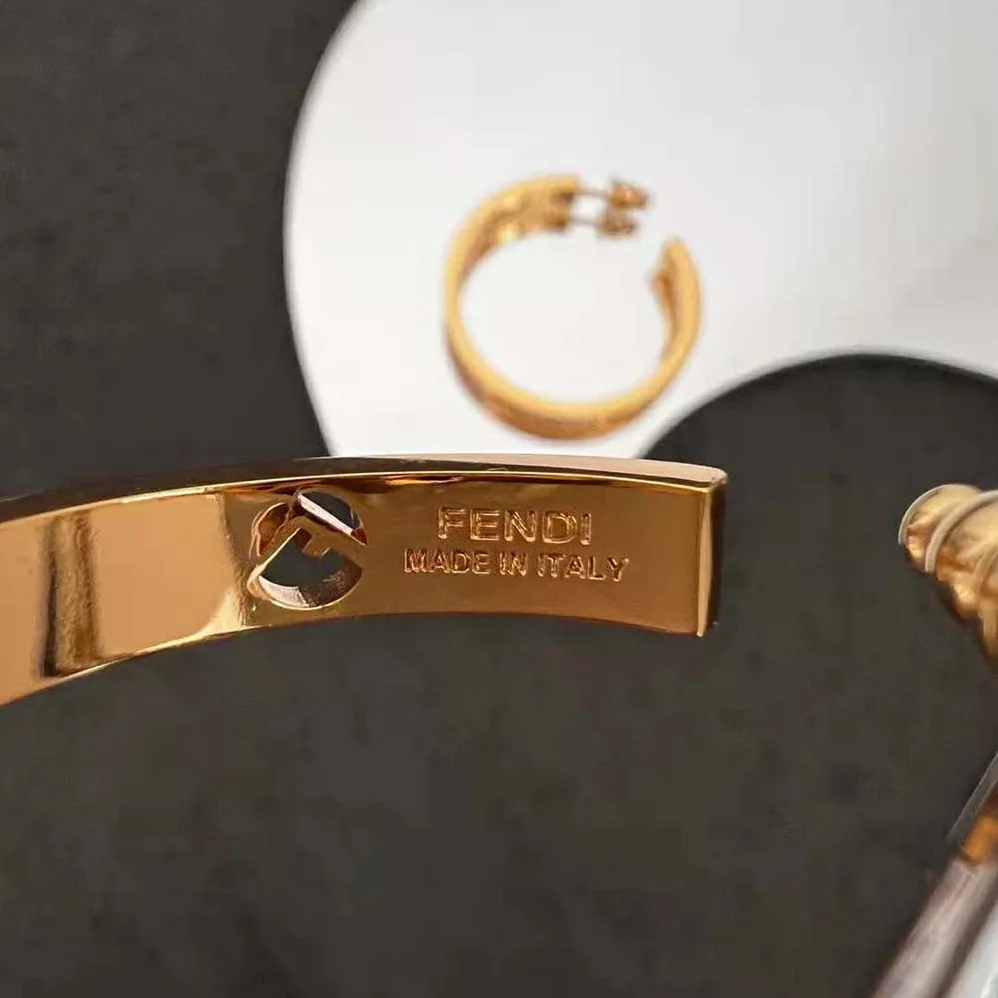 Fendi F Is Fendi Earrings Gold for Women in coloured Fendi F Is Fendi Earrings Gold for Women in coloured