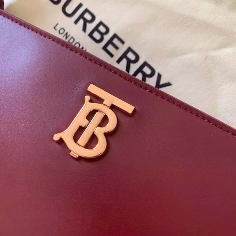 Burberry Leather TB Shoulder Bag with our Thomas Burberry Monogram for Women