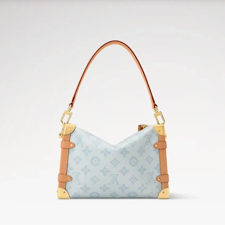 Louis Vuitton Side Trunk MM Monogram Origine Bleu Courrier /