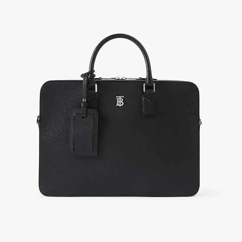 Burberry Slim Ainsworth Briefcase for Men in Black Burberry Slim Ainsworth Briefcase for Men in Black