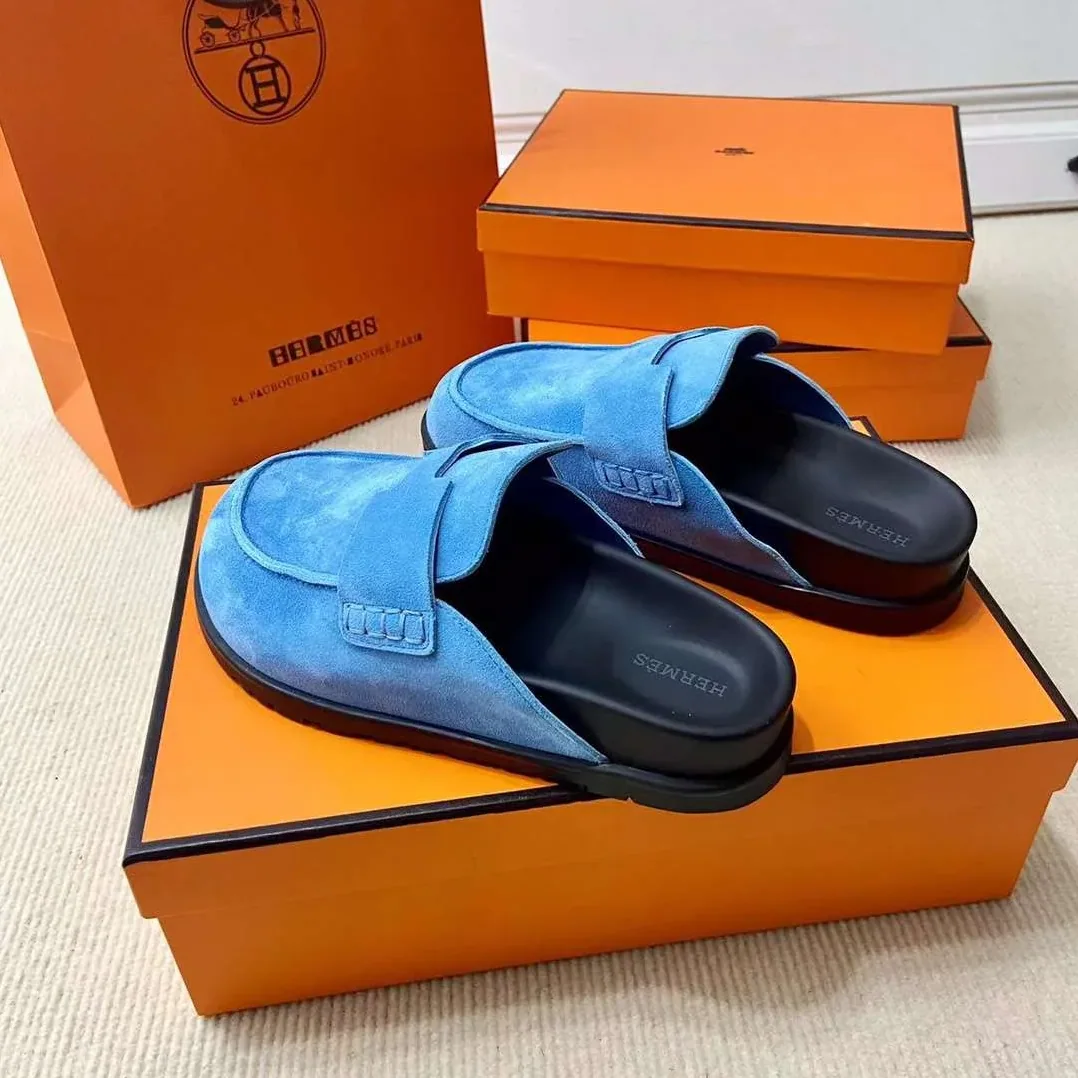Hermes Go Mule Blue Hermes Go Mule Blue
