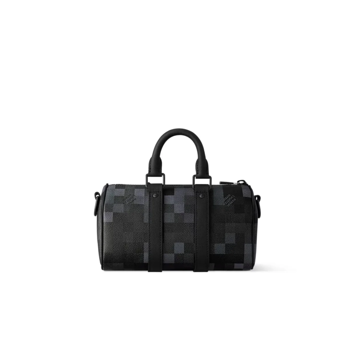 Louis Vuitton Keepall Bandouliere 25 Travel Bag in Black Black Hardware