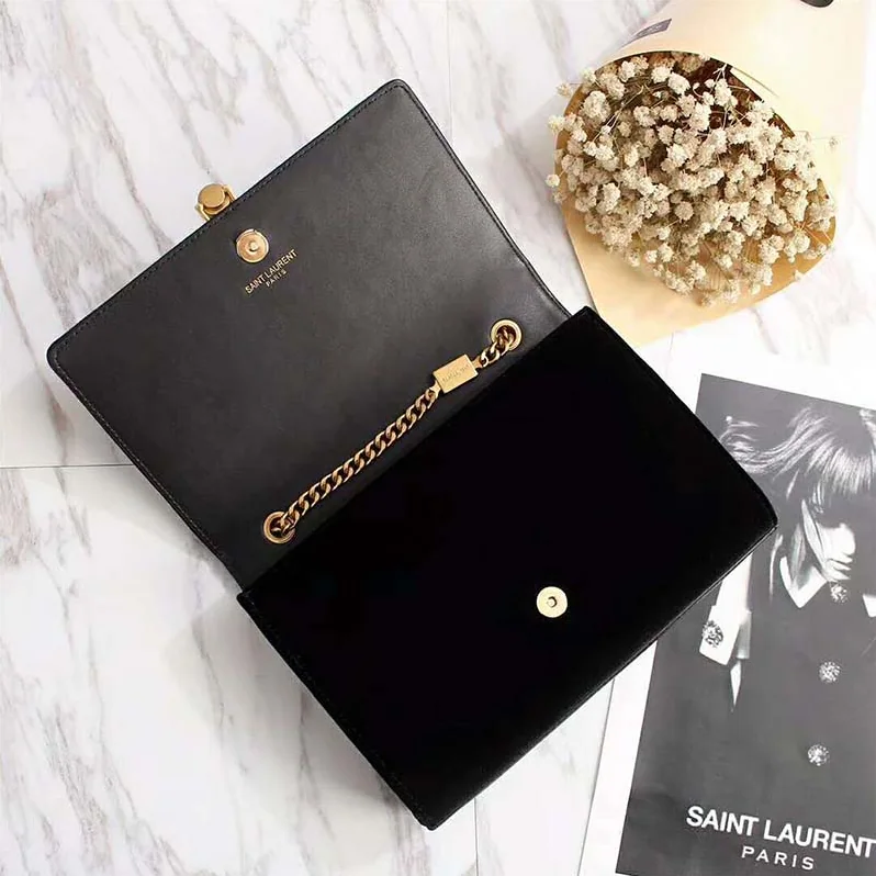 Saint Laurent YSL Kate Small with Tassel Velvet for Women in Black Saint Laurent YSL Kate Small with Tassel Velvet for Women in Black