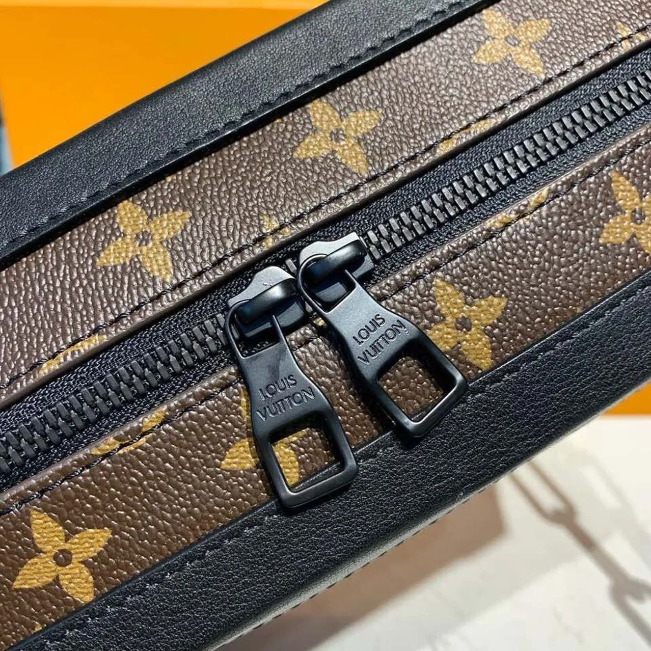 Louis Vuitton Soft Trunk Crossbody / Brown Monogram Canvas Black Hardware Louis Vuitton Soft Trunk Crossbody / Brown Monogram Canvas Black Hardware