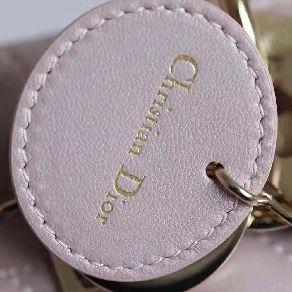 Dior Mini Lady Dior Bag Pearlescent Cannage Lambskin for Women in Pink