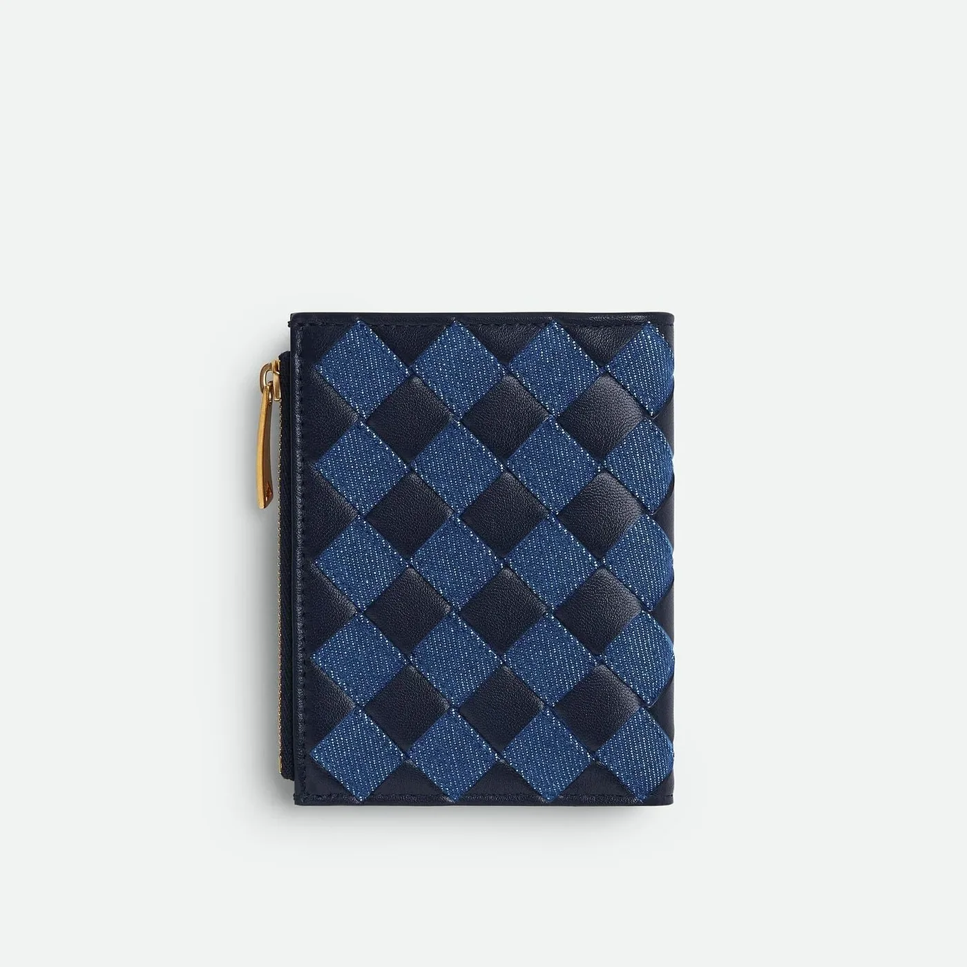 Bottega Veneta Small Bi in Fold Wallet Abyss/Indigo / Bottega Veneta Small Bi in Fold Wallet Abyss/Indigo /