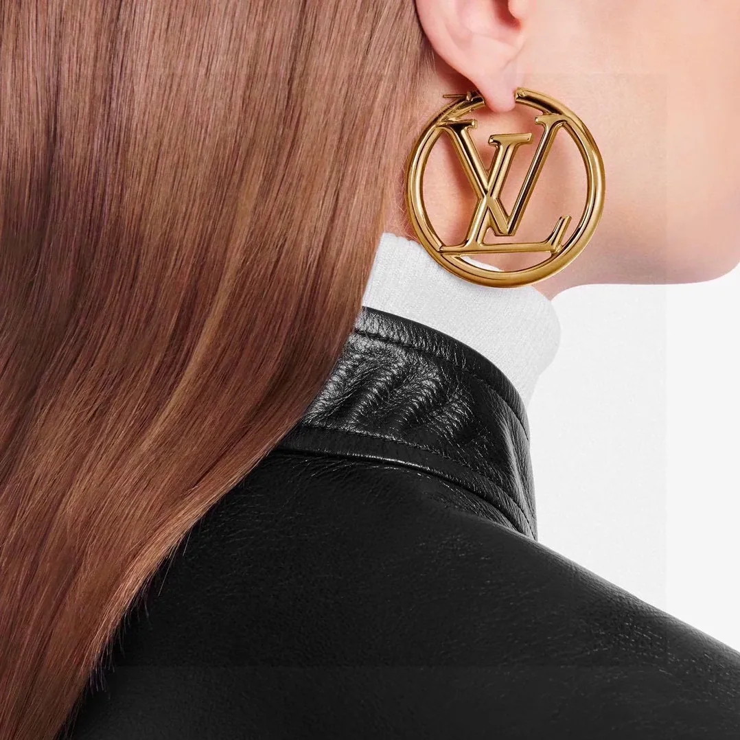 Louis Vuitton Classic Stud Earrings Gold Louis Vuitton Classic Stud Earrings Gold