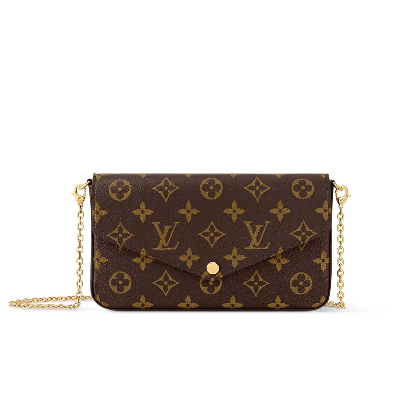 Louis Vuitton Pochette Felicie Shoulder Bag / Fuchsia Monogram Canvas Gold Hardware Louis Vuitton Pochette Felicie Shoulder Bag / Fuchsia Monogram Canvas Gold Hardware