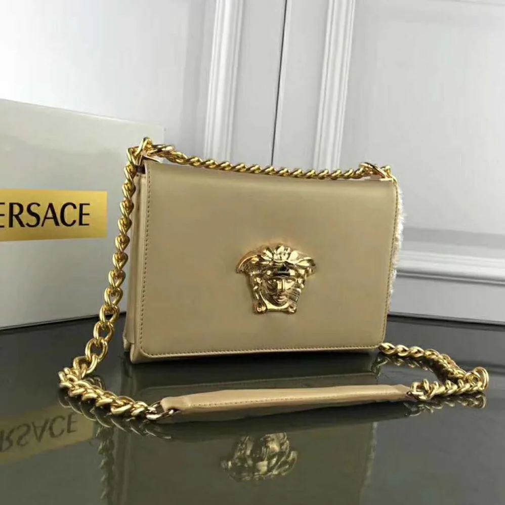 Versace Laminated Palazzo Evening Bag for Women