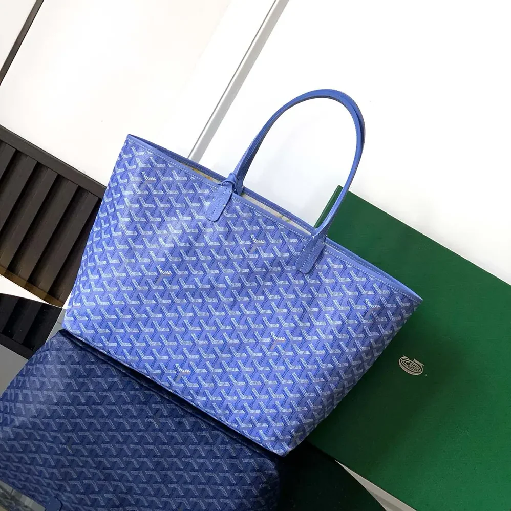 Goyard Saint Louis GM Bag for Women in Blue Goyard Saint Louis GM Bag for Women in Blue