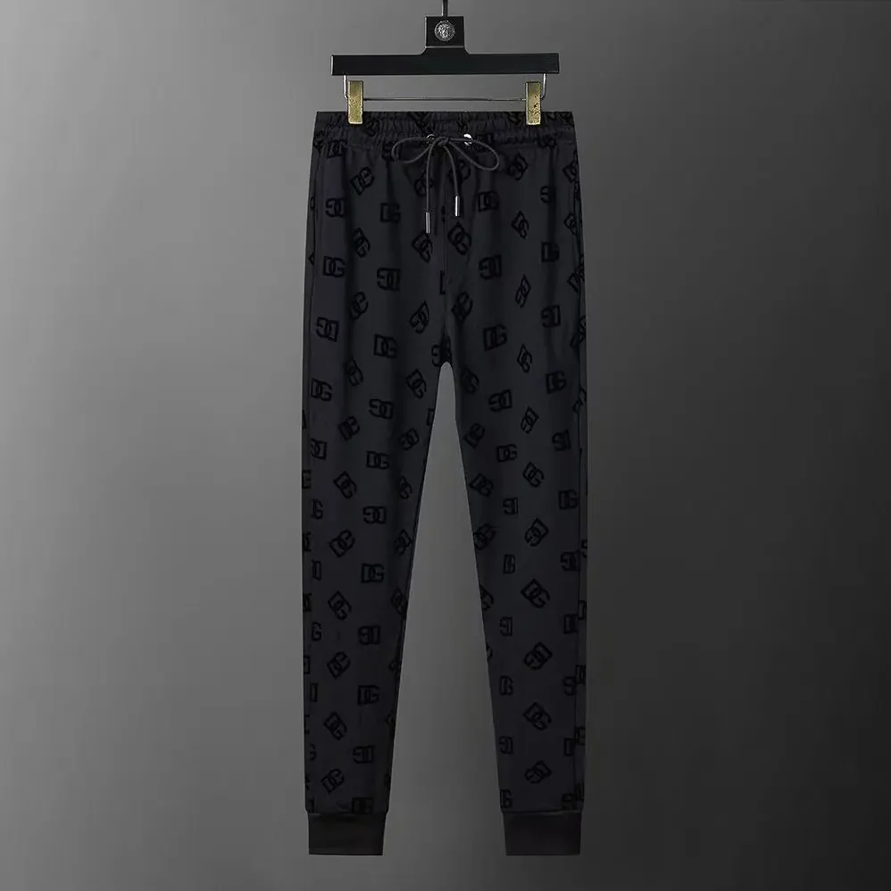 Dolce Gabbana D&G Jersey Jogging Pants with Flocked DG Logo Print for Men