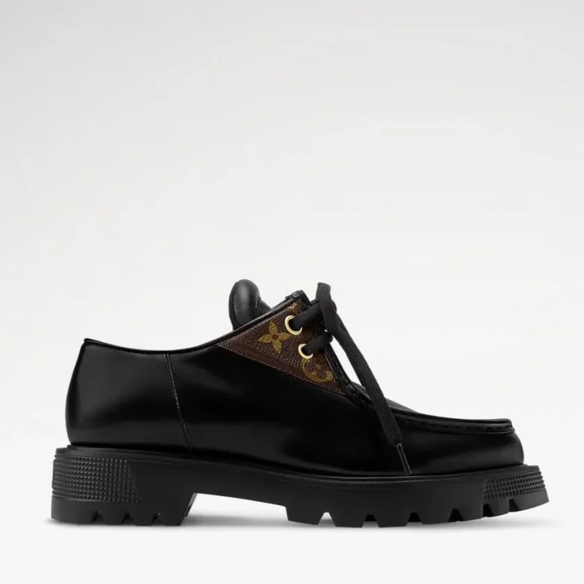 Louis Vuitton District Derby Flat Loafer Black 1AIBY5