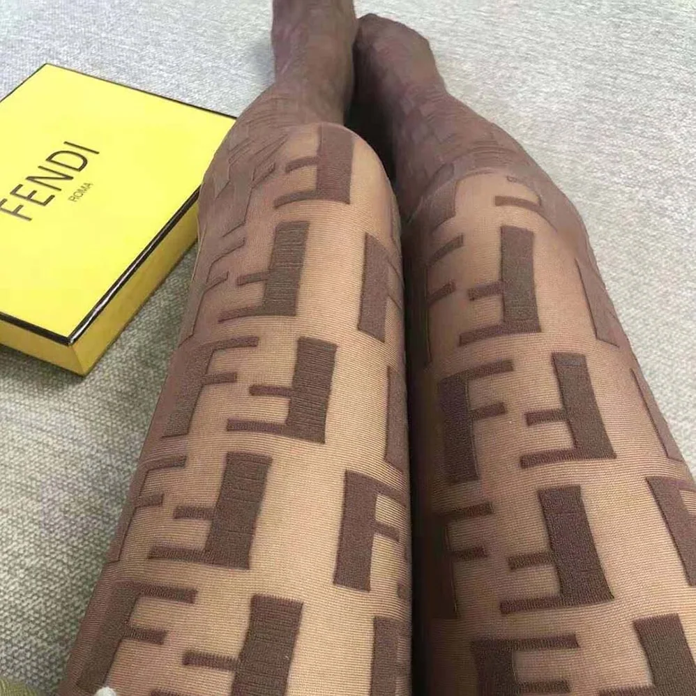 Fendi Tights Beige Nylon Pantyhose for Women