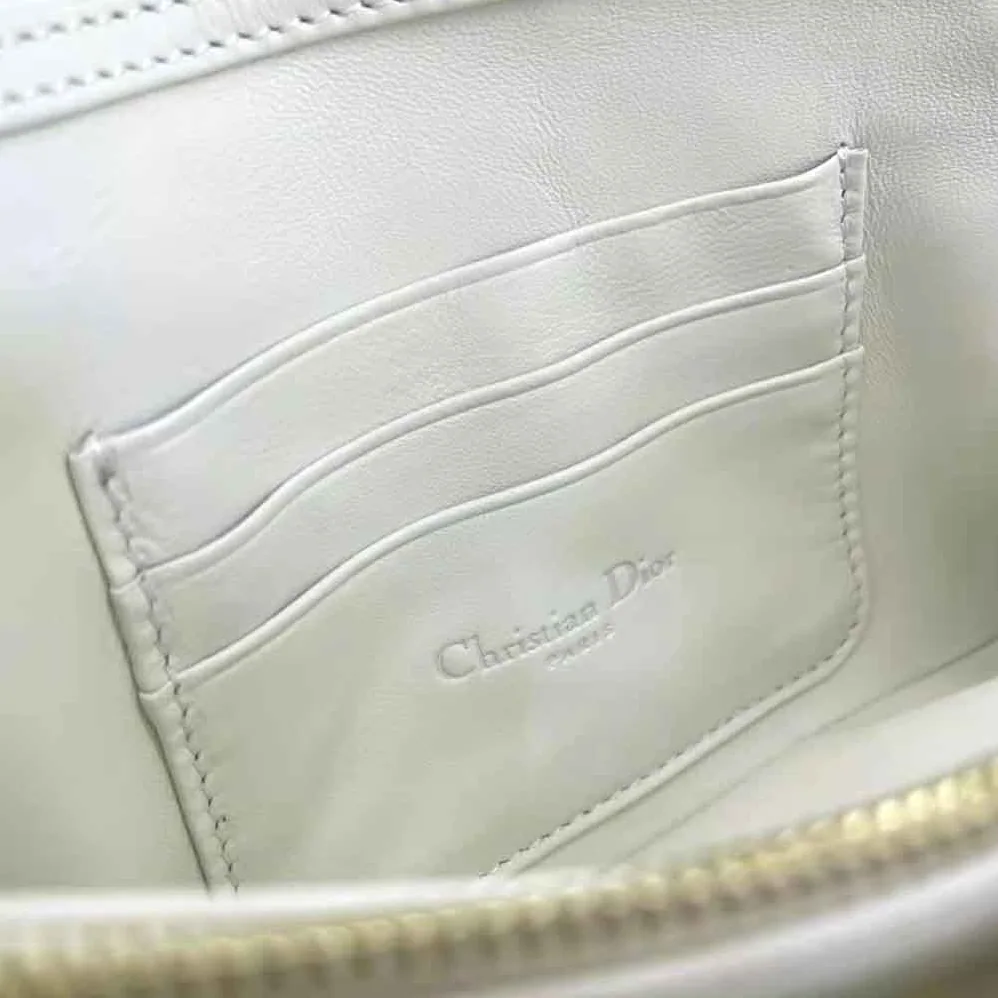 Dior Caro Macrocannage Pouch Latte Quilted Macrocannage Calfskin for Women Dior Caro Macrocannage Pouch Latte Quilted Macrocannage Calfskin for Women