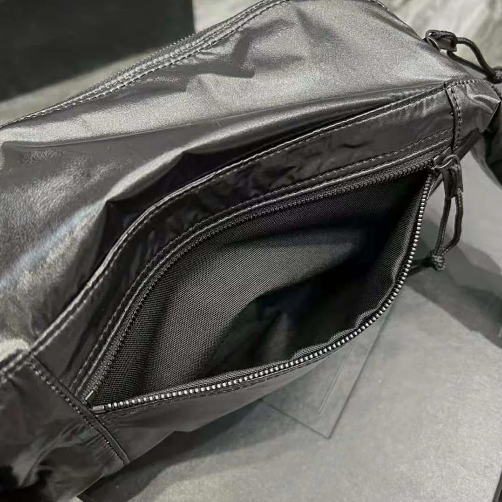 Saint Laurent YSL Nuxx Crossbody Bag in Nylon for Men in Black Saint Laurent YSL Nuxx Crossbody Bag in Nylon for Men in Black