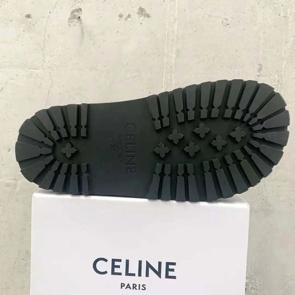 Celine Bulky Outdoor Sandal in Calfskin for Women in Black