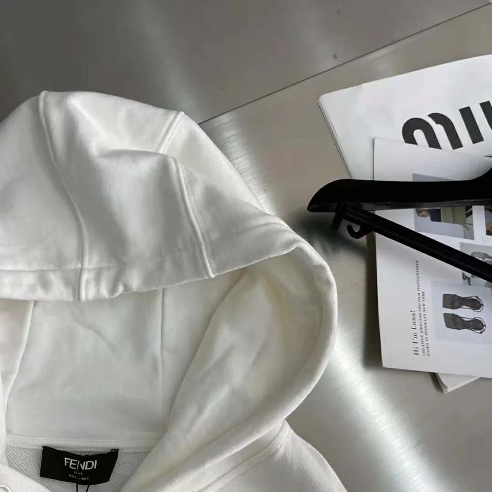 Fendi White Jersey Sweatshirt-FAF681AN67F1KRQ for Men