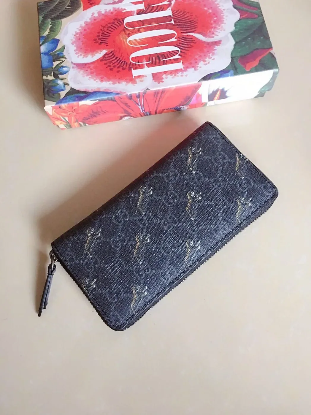 Gucci Ophidia GG Zip Around Wallet Light Blue / Gucci Ophidia GG Zip Around Wallet Light Blue /