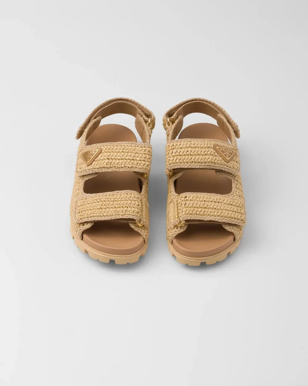 Prada Crochet Sandals Beige 1X440N_2C2T_F0018_F_020