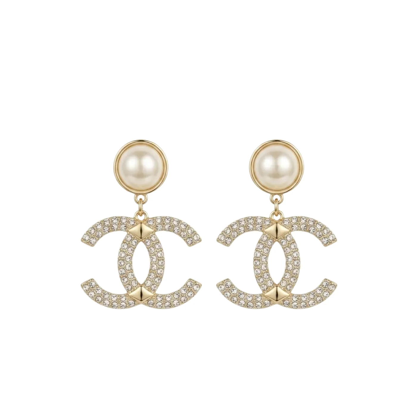 Chanel Earrings Gold Hardware Chanel Earrings Gold Hardware