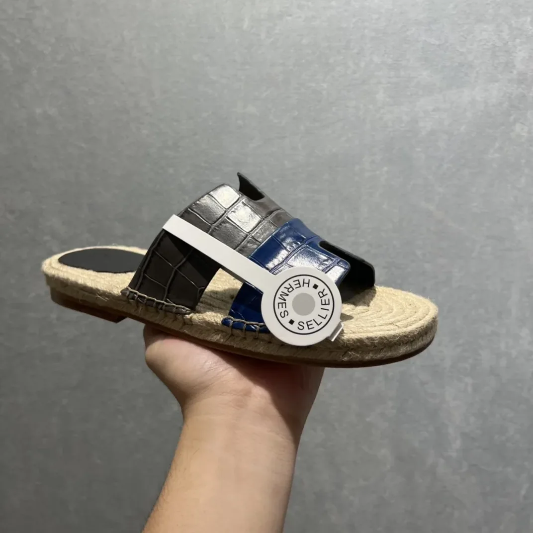 Hermes Old Espadrilles Black And Blue Hermes Old Espadrilles Black And Blue