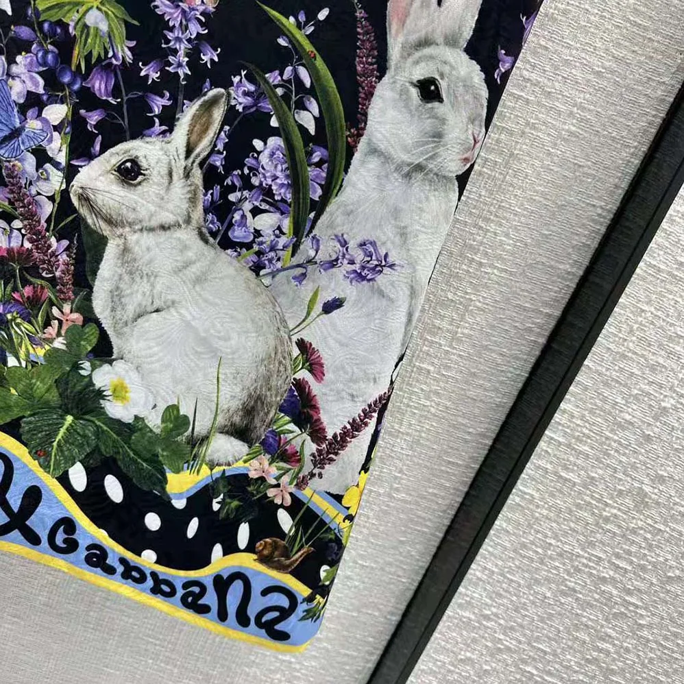 Dolce Gabbana D&G Rabbit-Print Brocade A for Women in Line Dress Dolce Gabbana D&G Rabbit-Print Brocade A for Women in Line Dress