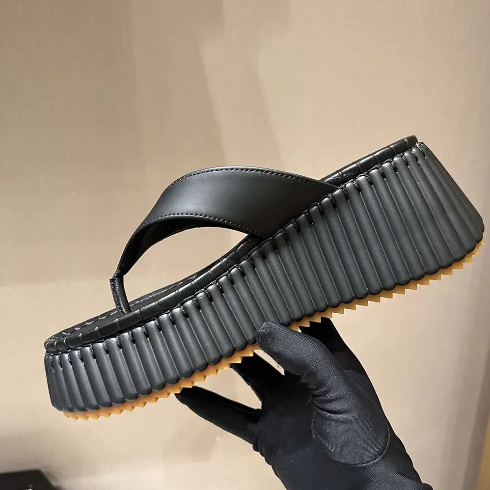 Chloe Nama Wedge Slide for Women in Black
