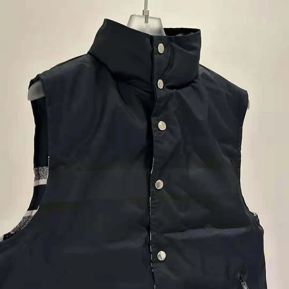 Dior Reversible Puffer Vest Blue and Ecru Dior Oblique Quilted Technical Taffeta for Women Dior Reversible Puffer Vest Blue and Ecru Dior Oblique Quilted Technical Taffeta for Women