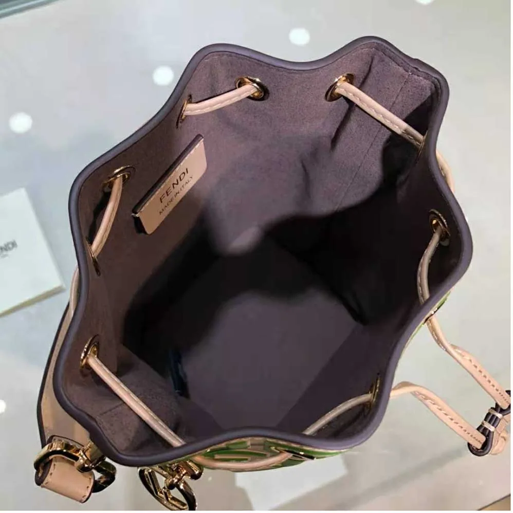 Fendi Mon Tresor Beige Leather Mini Bag for Women Fendi Mon Tresor Beige Leather Mini Bag for Women