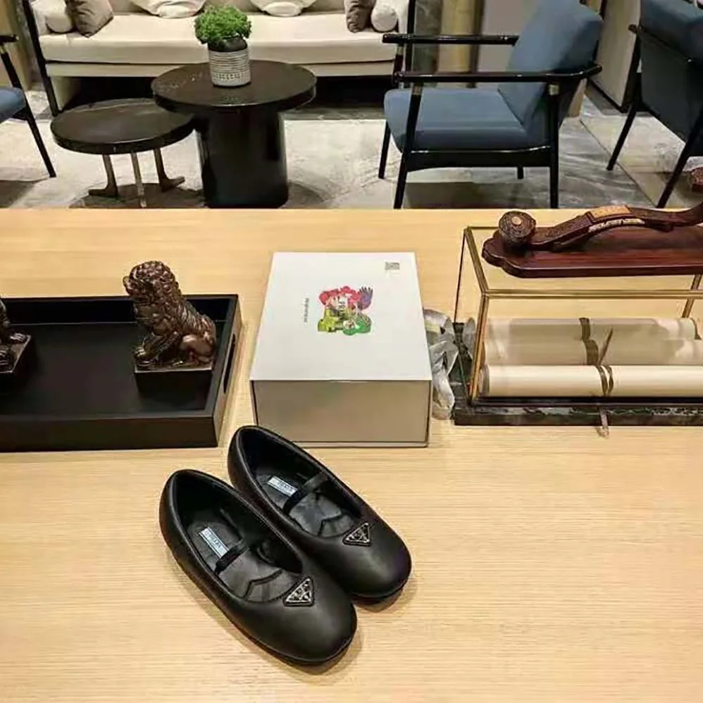 Prada Soft Padded Nappa Leather Ballerinas for Women in Black