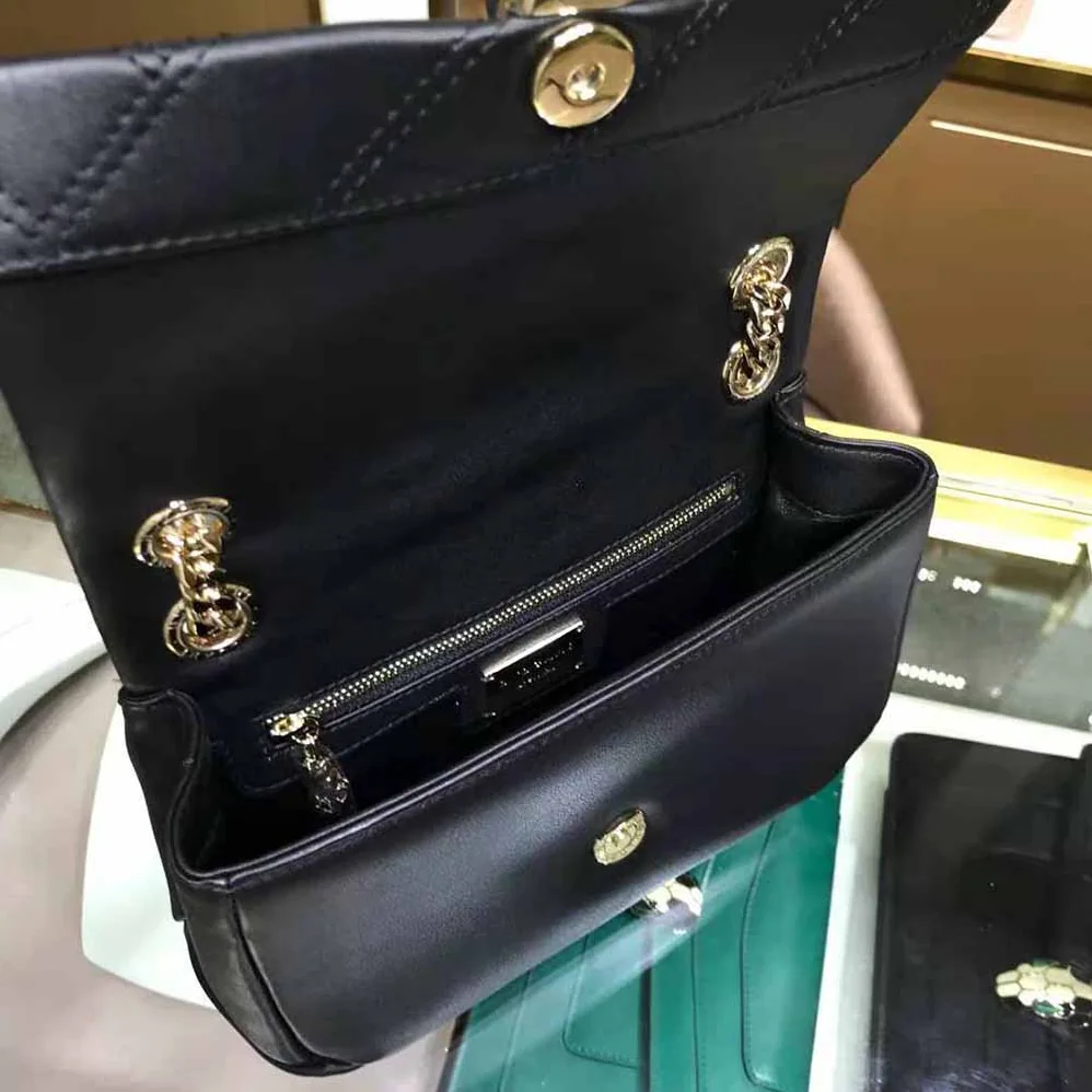 Bvlgari Serpenti Cabochon Shoulder Bag for Women in Black Bvlgari Serpenti Cabochon Shoulder Bag for Women in Black