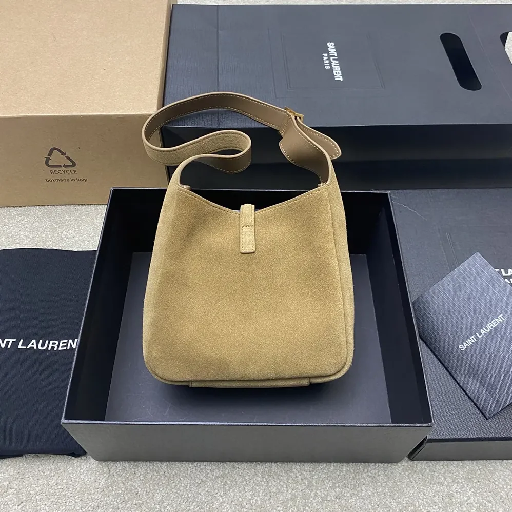 Saint Laurent YSL Le 5 à 7 Supple Baby in Suede for Women