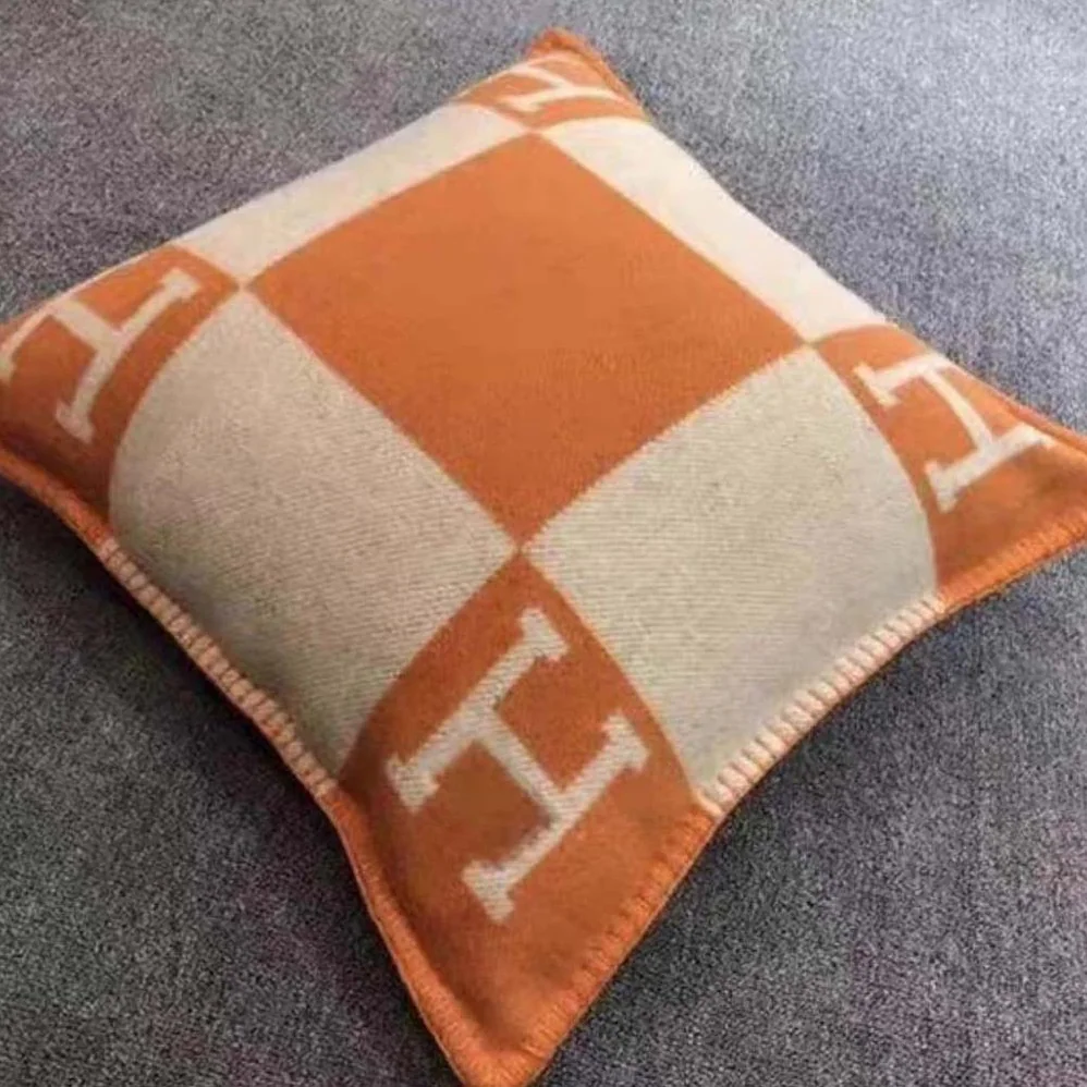 Hermes Avalon Pillow Large Model for Unisex in Orange