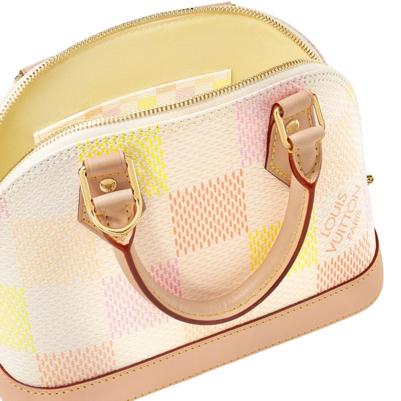 Louis Vuitton Alma BB Top Handle Bag in Peach Gold Hardware Louis Vuitton Alma BB Top Handle Bag in Peach Gold Hardware