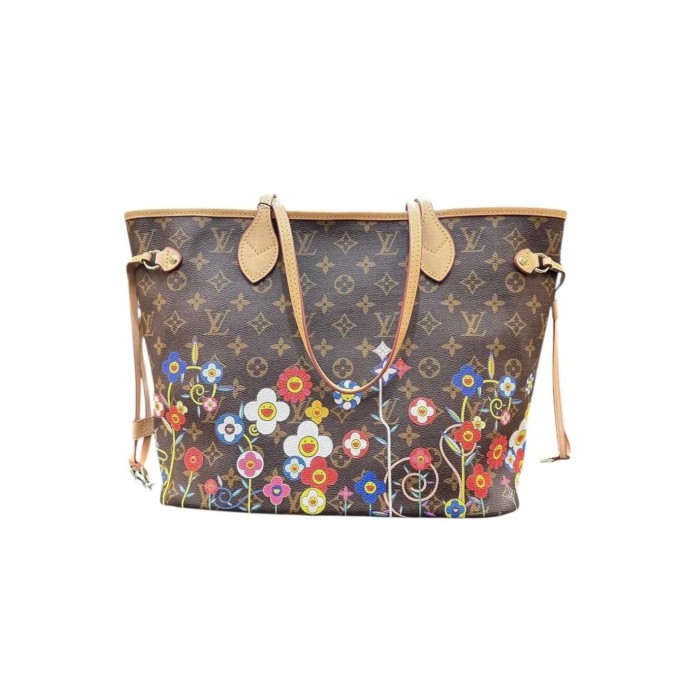 Floral Monogram Neverfull MM Tote Bag | Urban Valore